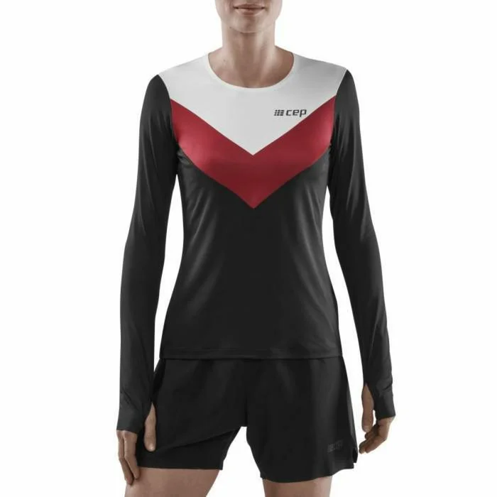 Maillot manches longues femme CEP Compression Chevron [Taille XS]