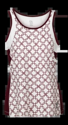 Maillot Tennis Robey Femme Dropshot Singlet Cross Red
