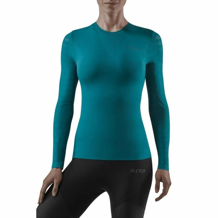 Maillot ultra-lu00e9ger manches longues femme CEP Compression Run [Taille L]
