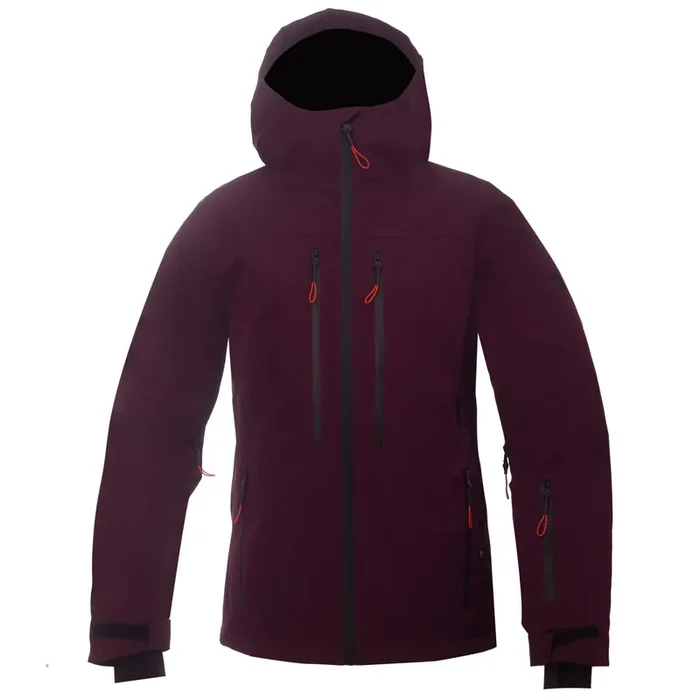 Marque 2117 of Sweden Ebbared, manteau de ski, femmes, bordeaux