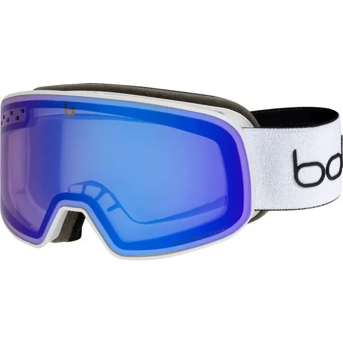 Masque de ski Bollé NEVADA SMALL OFFWHITE MATTE – PHANTOM VERMILLON BLUE Garantie Incluse