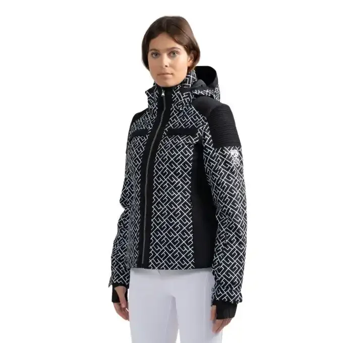 Meilleure Vente Veste de ski à imprimé Femme Sun Valley Katana – Noir