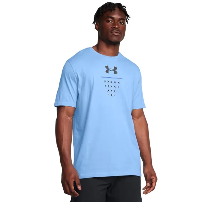 Men’s UA Basketball Net Icon Short Sleeve « Blue »