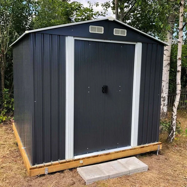 Metalcraft Caseta de Jardín, 9.1m², antracita