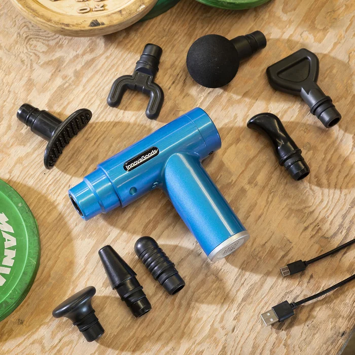 Mini pistolet de massage de relaxation et de récupération musculaire InnovaGoods Relmux