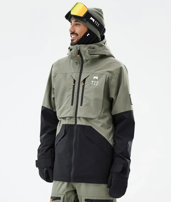 Montec Arch Veste Snowboard Homme Greenish/Black Prix Bas
