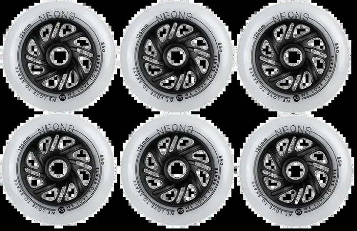 Neons 125 Multicolor Roues Roller Pack de 6 Authentique
