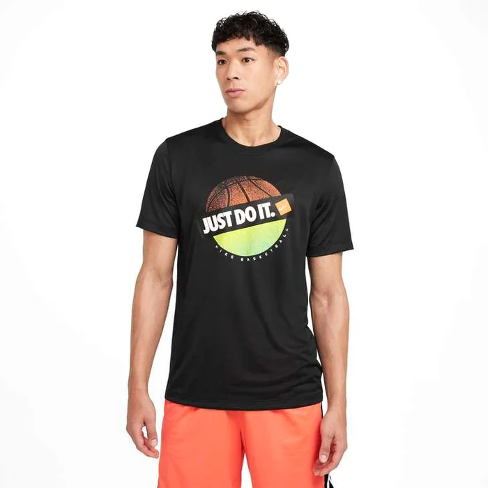 Nike Camiseta Dri Fit Basket Just Do It « Black »