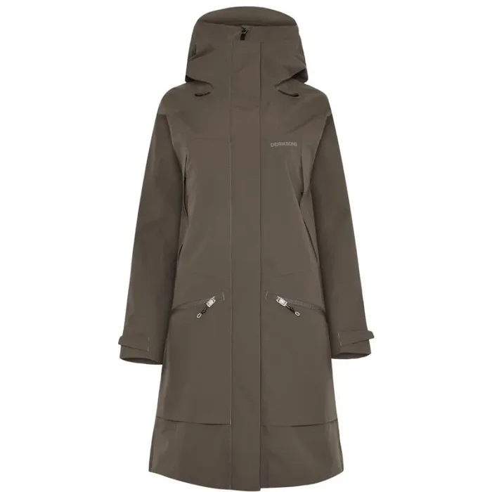 Nouveauté Didriksons Ilma, manteau imperméable, femme, brun