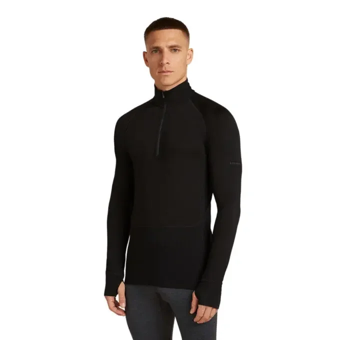 Offre Du Jour Haut thermique homme Merino ICEBREAKER 200 ZoneKnit™- Black
