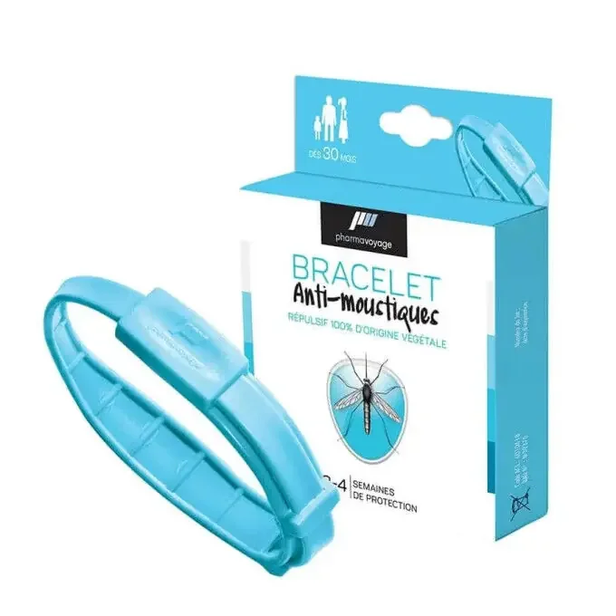 Offre Exclusive Bracelet anti-moustique Pharmavoyage Bleu