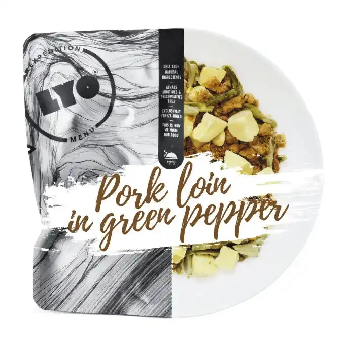 Offre Limitée Repas lyophilisé Lyofood Filet de porc au poivre vert et aux pommes de terre 500g