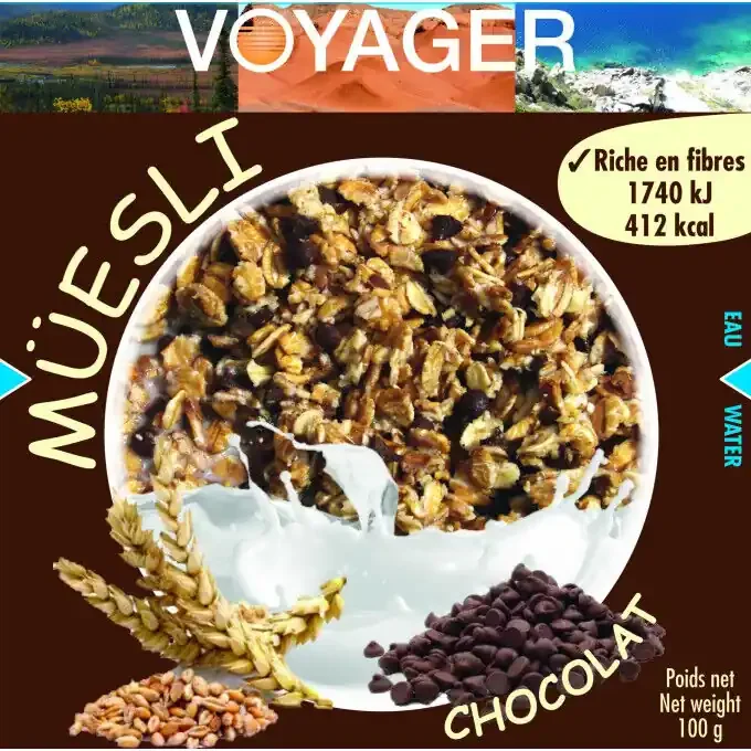 Offre Spéciale Repas lyophilisé Voyager Muesli au Chocolat 100g