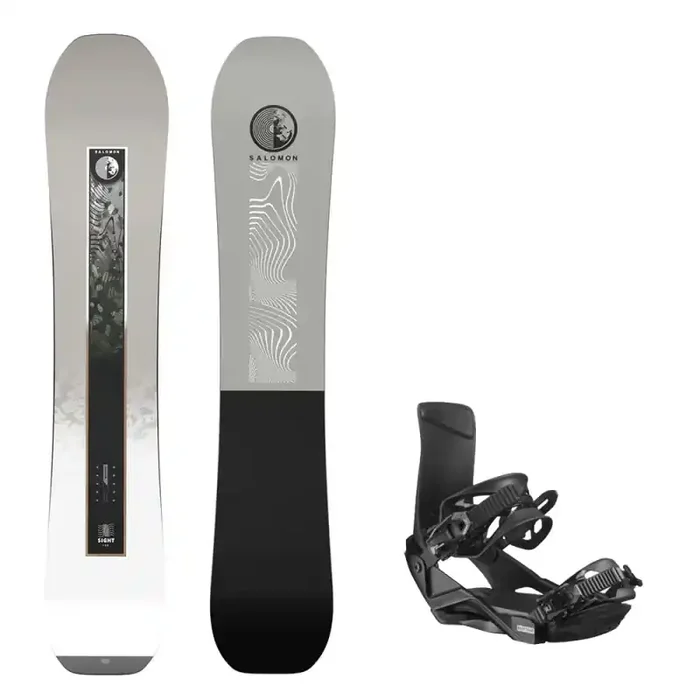 Pack Planche de snowboard salomon sight 2026 + Fix Rhythm Livraison Gratuite
