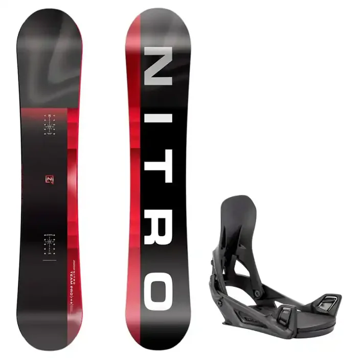 Pack Planche snowboard nitro team pro 2026 + Fix nitro step on Dernière Chance