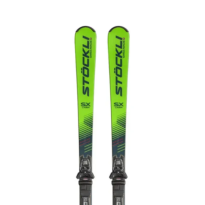 Paiement Sécurisé Pack de skis Stöckli LASER-SX + fixation MC12 Fullflex Black/Matt