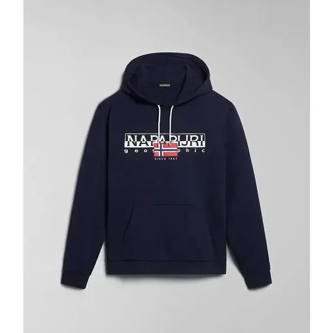 Paiement Sécurisé Sweat à capuche Napapijri B-AYLMER H Blu Marine