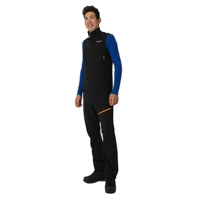 Pantalon de ski de randonnée Salewa SELLA DST LIGHT M black Pas Cher