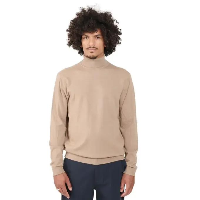 Pas Cher Pull à col roulé Homme Sun Valley Heby – Taupe