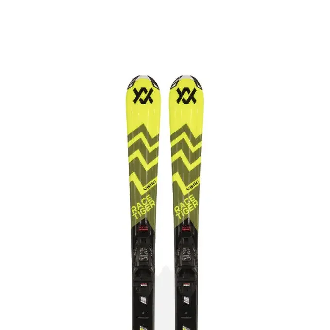 Petit Prix Pack de skis Völkl RACETIGER JR YELLOW+ fix