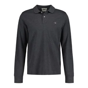 Polo en coton piqué manches longues Reg Shield