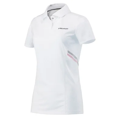 Polo HEAD Club Technical Polo Shirt Girls White Red