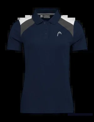 Polo HEAD Femmes Club 22 Tech Dark Blue
