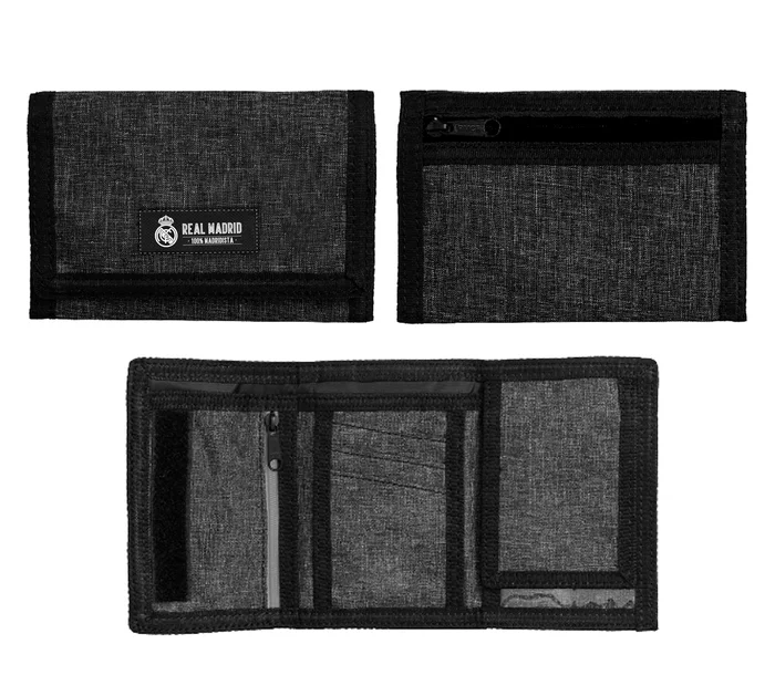 Portefeuille Écusson Real Madrid -Noir – Boutique Officiel Real Madrid CF