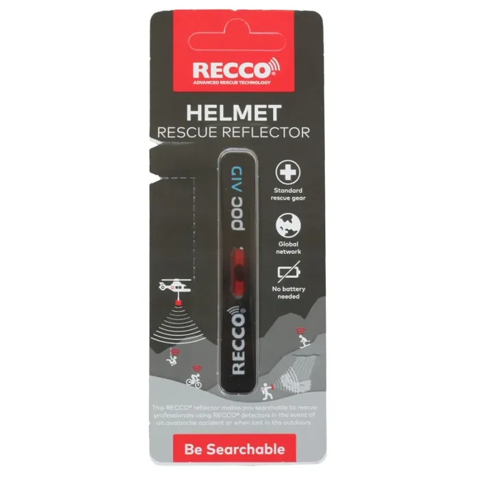 Prix Cassé Casque Recco Rescue, réflecteur, noir