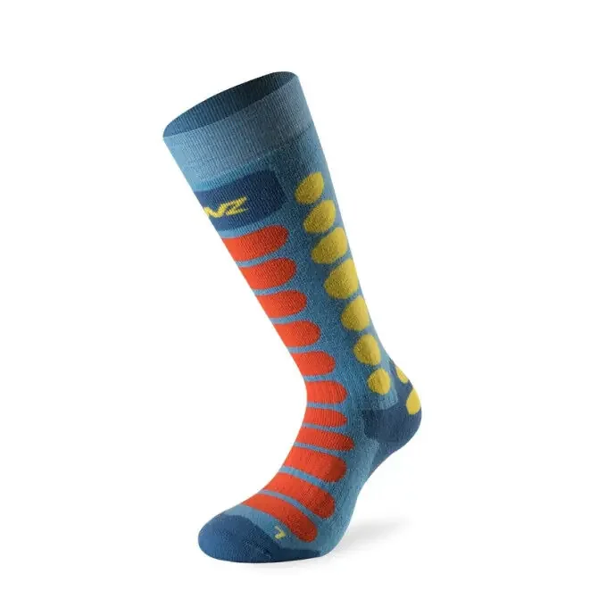 Prix Cassé Chaussettes Lenz SKIING KIDS 1.0 Azure/Orange