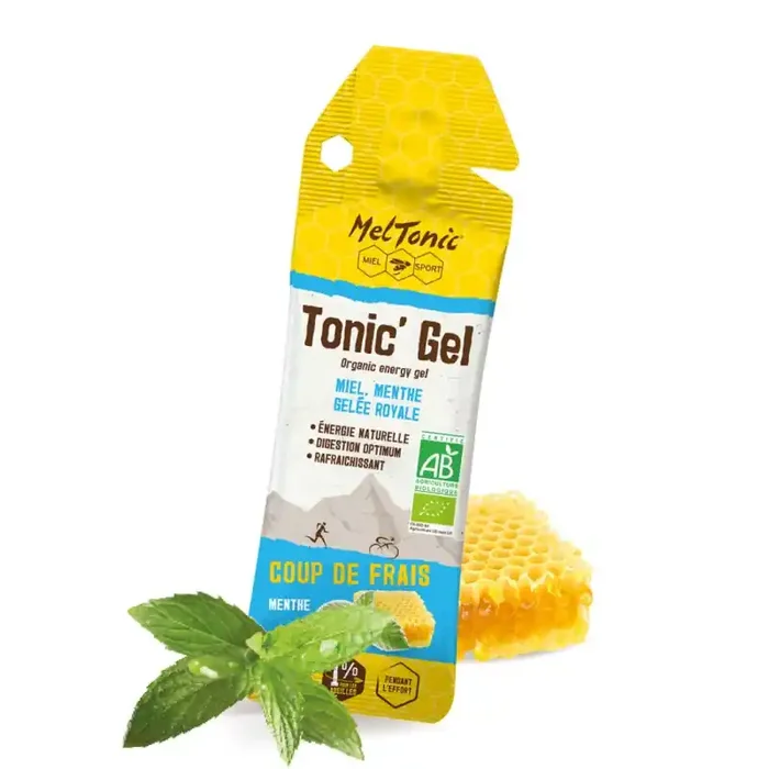 Promotion Saisonnière Gel énergétique Coup de frais bio Miel menthe gelée royale Meltonic