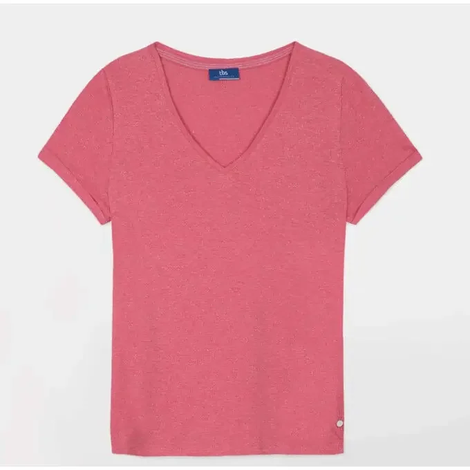Promotion Saisonnière T-Shirt TBS Coton FUSCHIA