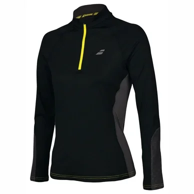 Pull Babolat Women Core 1/2 Zip Black Rabbit