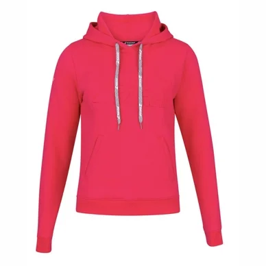 Pull Babolat Women Exercise Hood Sweat Red Pink