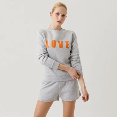 Pull Björn Borg Women Crew Maria Light Grey Melange