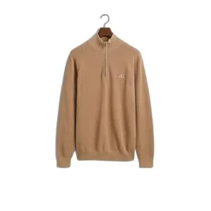 Pull coton 1/2 zip Pique