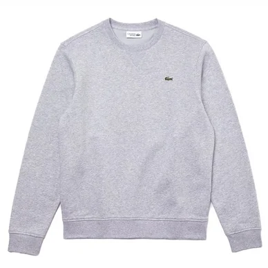 Pull Lacoste Men SH1505 Sport Cotton Fleece Silver Chine Elephant Gre