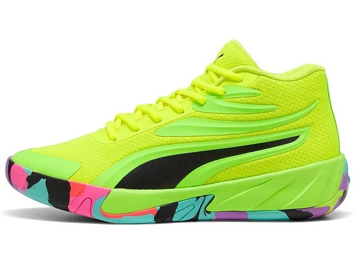 Puma Court Pro Marble Junior « Yellow Alert-Green Glare »