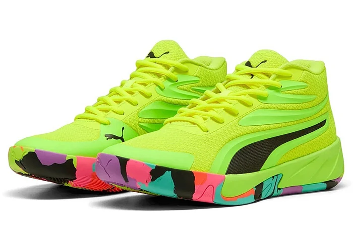 Puma Court Pro Marble « Yellow Alert-Green Glare »