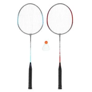 Raquette de badminton acier + volant NRZ002 (x3)