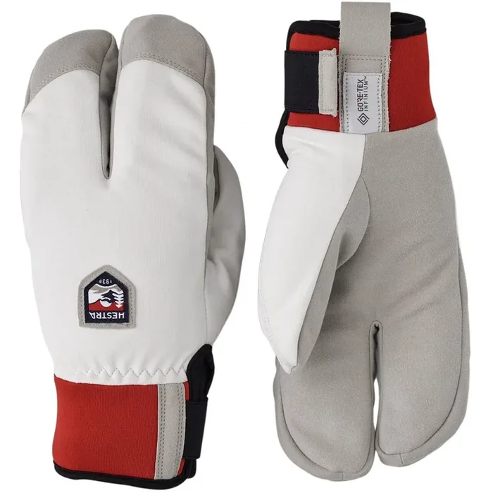 Remise Hestra W.S. Wool Terry Split, gants, blanc
