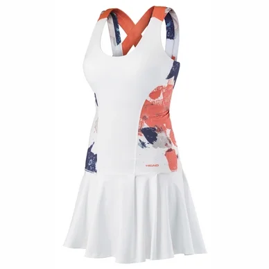 Robe HEAD Vision Graphic White Coral Fille