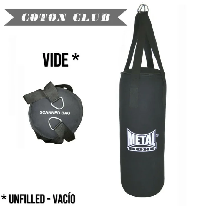 Sac de frappe toile coton club 085 vide Metal Boxe