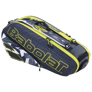 Sac de Tennis Babolat Unisex RH X 6 Pure Aero Grey Yellow White