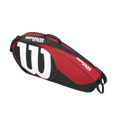 Sac de tennis Wilson Match II 3 Noir Rouge
