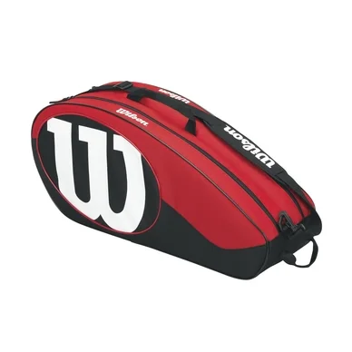 Sac de tennis Wilson Match II 6 Noir Rouge