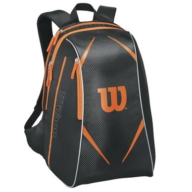 Sac de tennis Wilson Topspin Backpack Burn Black Orange