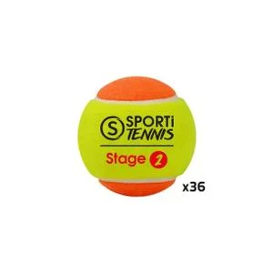 Sachet de 36 balles de tennis Stage 2