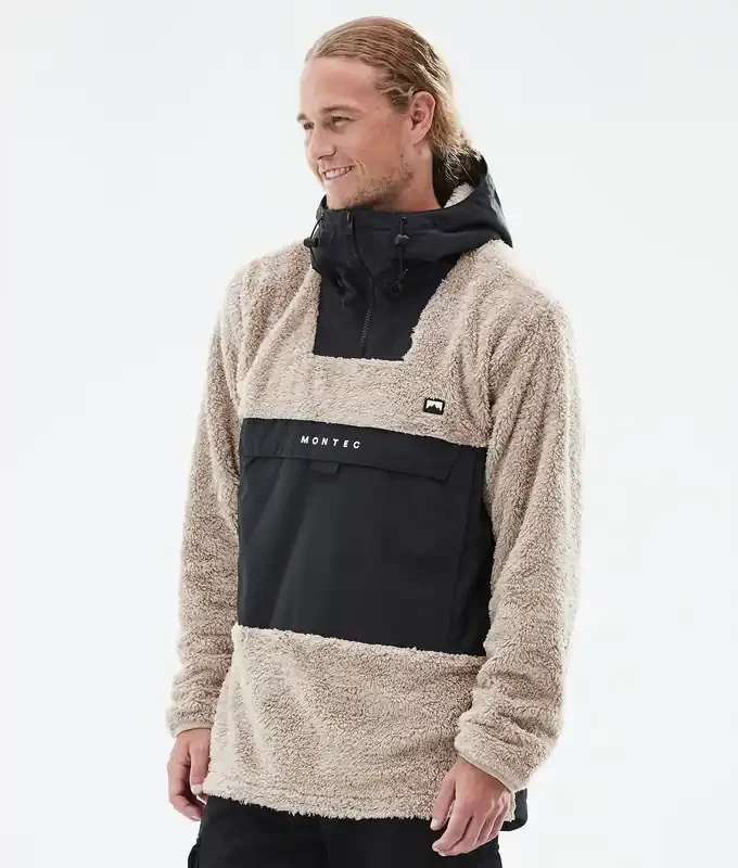 Satisfait Ou Remboursé Montec Lima Pull Polaire Homme Sand/Black