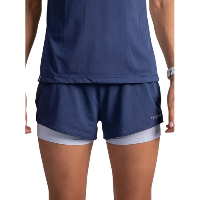 Short 2 en 1 recyclu00e9 femme Triloop Made in France – Toulon [Taille XS]